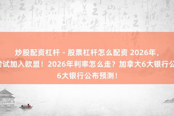 炒股配资杠杆 - 股票杠杆怎么配资 2026年,加拿大尝试加入欧盟!2026年利率怎么走?加拿大6大银行公布预测!