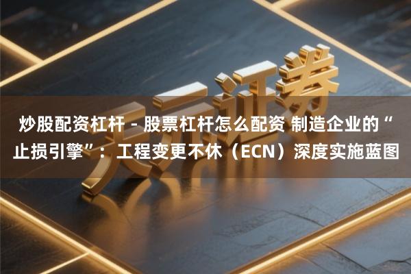 炒股配资杠杆 - 股票杠杆怎么配资 制造企业的“止损引擎”：工程变更不休（ECN）深度实施蓝图